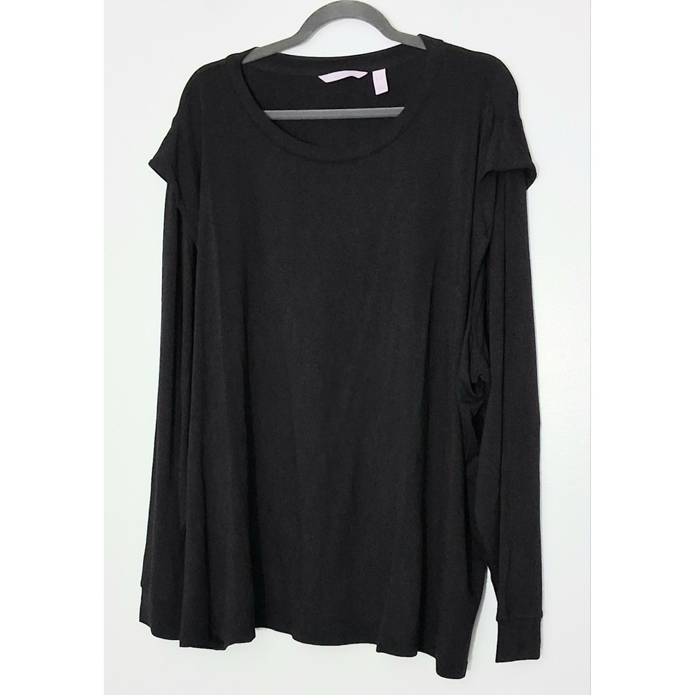 AnyBody Top Women's Size 3X Long Sleeve With Detail Pullover Cozy Pre-owned